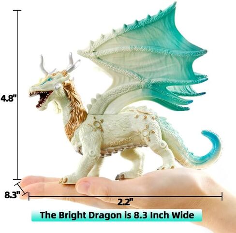 Recur Thunder Dragon Action تمثال ، 7.4 بوصة من ألعاب التنين الأرجواني للأولاد للأطفال ، وأرقام آر بي جي ، منمنمات لعرض وأدوار على الطاولة ، لعبة جامعي Toy Age 3 + in Kuwait