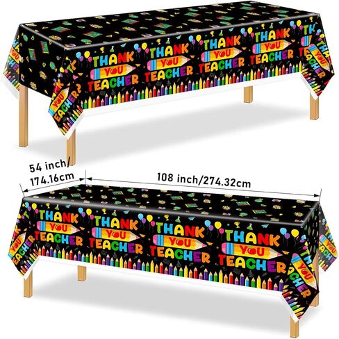 185Pcs Teacher Appreciation Party Supplies Teacher Appreciation Decorations Teacher Appreciation Banner Thank You Teachers Tableware in Kuwait