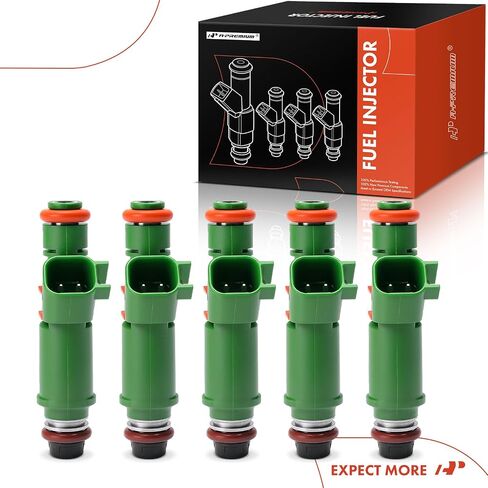 A-Premium Set of 5 Fuel Injectors Compatible with Volvo S60 2001-2005, V70 2001-2007, 2.4L in Saudi Arabia