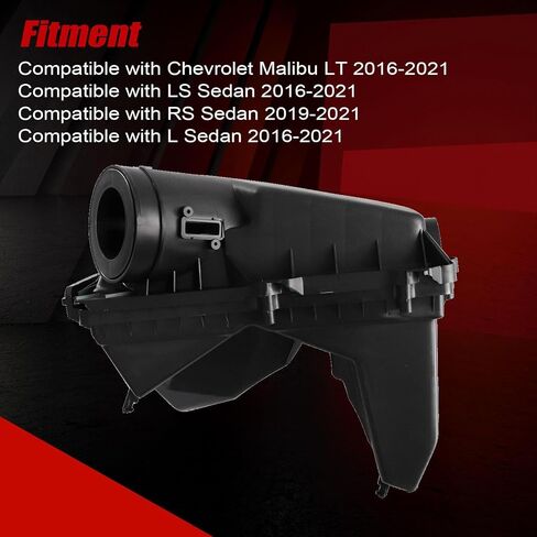 FZJDSD Air Cleaner Intake Filter Box Black Compatible with Chevrolet Malibu LT LS RS L Sedan 2016-2021 84003580 84588870 Air Intake Housing Box w/o Filter Air Intake Cleaner Box Housing in Saudi Arabia
