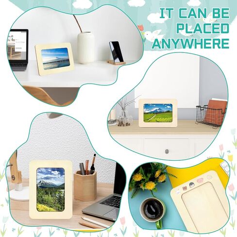 20 حزمة إطارات صور خشبية للحرف اليدوية ، 4 "× 6" صور DIY Wood Craft Picture Frames Bulk غير مكتم in Kuwait