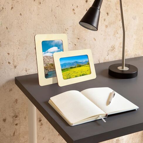 20 حزمة إطارات صور خشبية للحرف اليدوية ، 4 "× 6" صور DIY Wood Craft Picture Frames Bulk غير مكتم in Kuwait