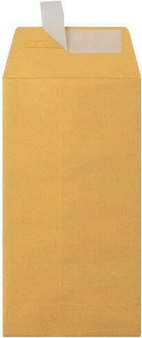 LUXPaper #7 Coin Envelopes | Peel & Press | 3 1/2" x 6 1/2" | Grocery Bag Brown | 70lb. Text | 50 Qty in Kuwait