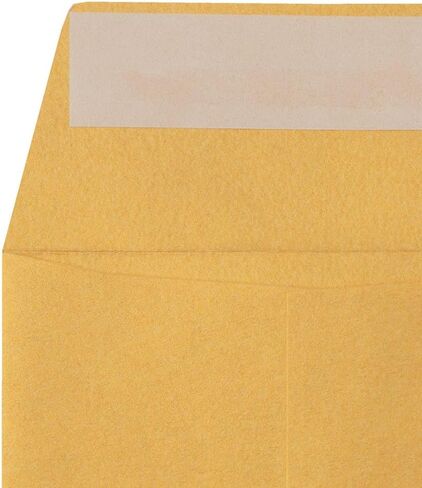 LUXPaper #7 Coin Envelopes | Peel & Press | 3 1/2" x 6 1/2" | Grocery Bag Brown | 70lb. Text | 50 Qty in Kuwait