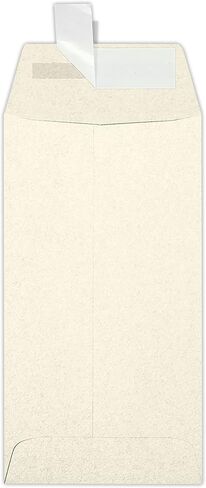LUXPaper #7 Coin Envelopes | Peel & Press | 3 1/2" x 6 1/2" | Grocery Bag Brown | 70lb. Text | 50 Qty in Kuwait