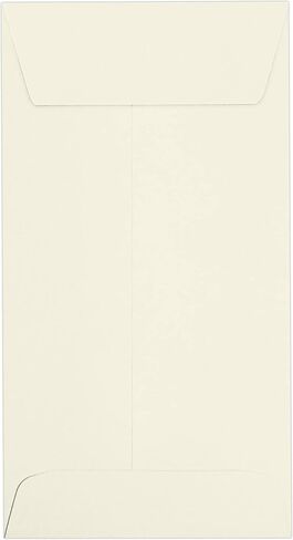 LUXPaper #7 Coin Envelopes | Peel & Press | 3 1/2" x 6 1/2" | Grocery Bag Brown | 70lb. Text | 50 Qty in Kuwait