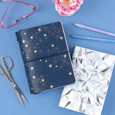 Erin Condren Clear Petite Planner Folio, Clear On The Go Folio with Fuchsia Vegan Leather Accents, Fits up to 4 Erin Condren Petite Planners and Journals in Saudi Arabia