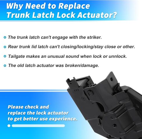 Motoforti Rear Trunk Latch Lock Actuator for BMW 128i 135i 135is 320i 323Ci 323i 325Ci 330i 325i 325xi 328i 330Ci 545i 330xi 335i XDrive No.51247840617/937866 Liftgate Hatch Latch Actuator in Saudi Arabia