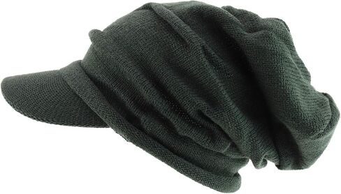 الجيش العميق تاج التجاعيد متماسكة راستا beanie حاجب in Kuwait