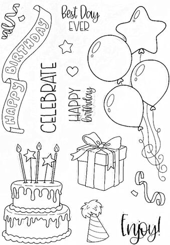 Arbuya Security Clear Clear Stamps لصنع البطاقات وصنعها ، ختم الصداقة ، ختم صداقة عيد الميلاد ، معنويات الطفل آيات سيليكون طوابع للبطاقات صنع الحرف اليدوية -A1598 in Kuwait