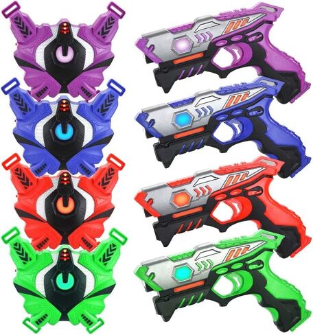 TINOTEEN Laser Tag Guns Set with Vests Infrared Guns, Set of 2 Players in Saudi Arabia