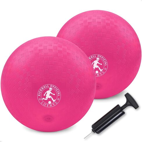 10 Inch Dodgeball Balls Playground Ball Kickball, Dodge Balls for Kids, Kickballs Handball for Indoor Outdoor Games Four Square Balls, Includes Pump in Kuwait