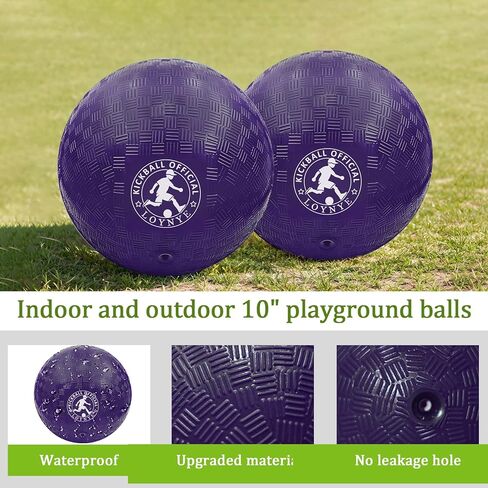 10 Inch Dodgeball Balls Playground Ball Kickball, Dodge Balls for Kids, Kickballs Handball for Indoor Outdoor Games Four Square Balls, Includes Pump in Kuwait