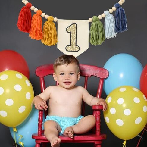 مصنوعة يدويًا بوهو الأول عيد ميلاد عالي كرسي الديكور لحفلات الفتاة للفتاة دش وردي جدار شنق in Kuwait