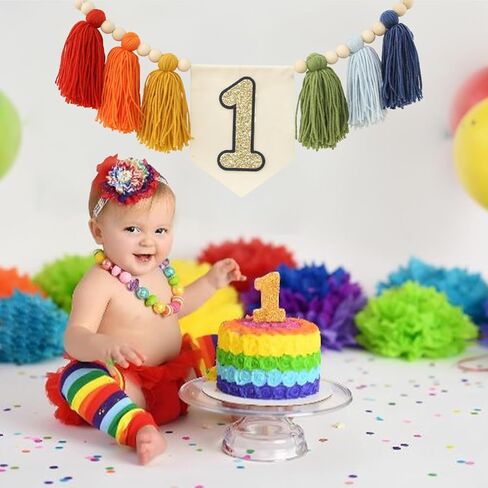 مصنوعة يدويًا بوهو الأول عيد ميلاد عالي كرسي الديكور لحفلات الفتاة للفتاة دش وردي جدار شنق in Kuwait