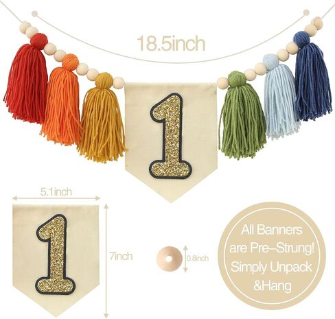 مصنوعة يدويًا بوهو الأول عيد ميلاد عالي كرسي الديكور لحفلات الفتاة للفتاة دش وردي جدار شنق in Kuwait