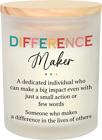 Thank You Gifts for Women - Long Lasting Vanilla Lavender Scented Candle 10 oz - Birthday Appreciation Difference Maker Gifts for Women Coworkers Leader Boss Lady Teachers in Saudi Arabia