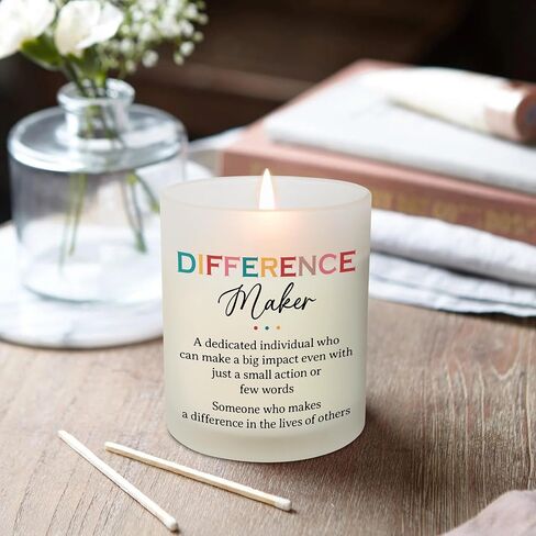 Thank You Gifts for Women - Long Lasting Vanilla Lavender Scented Candle 10 oz - Birthday Appreciation Difference Maker Gifts for Women Coworkers Leader Boss Lady Teachers in Saudi Arabia