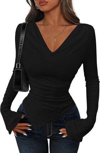 Prettygarden Womens Bell Stirts Long Sleeve Derts عارضة قرني in Kuwait