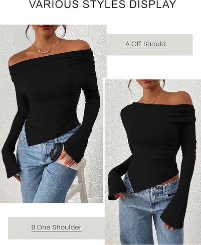 Prettygarden Womens Bell Stirts Long Sleeve Derts عارضة قرني in Kuwait