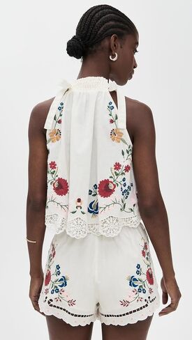 Sea Women's Celia Embroidery Halter Top in Saudi Arabia