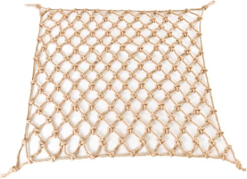Natural Jute Hemp Rope Net for Child,Kindergarten Wall Decoration,Kids Playground Play Home Bedroom Photo Wall Decor Accessories,Reusable Novelty Wall Hanging P(Size:0.5Mx1M（1.64FTx3.28FT）,Color:Jute) in Saudi Arabia