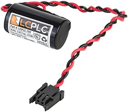 بطارية استبدال LCPLC-707-Mitsubishi B9670MC ، A6BAT-MRBAT ، MR-JBAT-3.6V ، 2100MAH بطارية Lithium PLC غير القابلة للتشغيل لآلات تجميع المصنع الآلية ، وركوب الملاط ، ومثبتات الإضاءة ، in Kuwait
