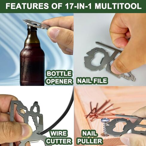 Novelty EDC Multitools Men Gifts - Spork Gift 11 in 1 for Dad Adame ، Christmas Stockings Stockers Adfiter Idea Insorties بالنسبة له ، النساء الحاضرات لأبناء عيد الميلاد للبالغين المراهقين in Kuwait
