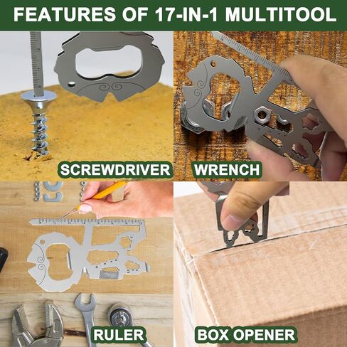 Novelty EDC Multitools Men Gifts - Spork Gift 11 in 1 for Dad Adame ، Christmas Stockings Stockers Adfiter Idea Insorties بالنسبة له ، النساء الحاضرات لأبناء عيد الميلاد للبالغين المراهقين in Kuwait