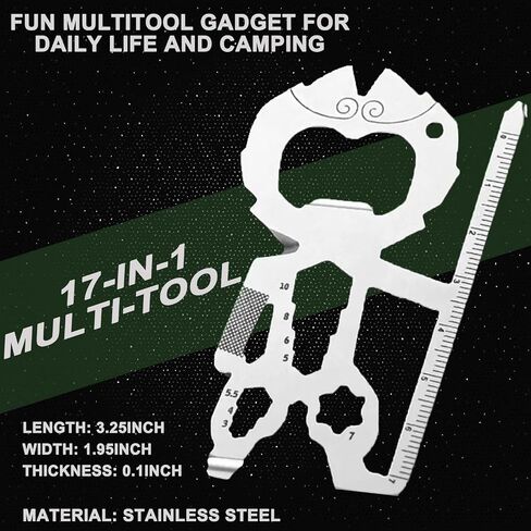 Novelty EDC Multitools Men Gifts - Spork Gift 11 in 1 for Dad Adame ، Christmas Stockings Stockers Adfiter Idea Insorties بالنسبة له ، النساء الحاضرات لأبناء عيد الميلاد للبالغين المراهقين in Kuwait