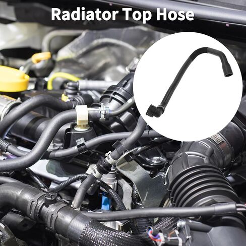 Radiator Top Hose for Land Rover Range Rover Evoque 2013-2020 Good Sealing No.LR032349 Upper Heater Hose Black 1 Pc in Saudi Arabia