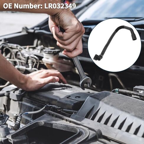 Radiator Top Hose for Land Rover Range Rover Evoque 2013-2020 Good Sealing No.LR032349 Upper Heater Hose Black 1 Pc in Saudi Arabia