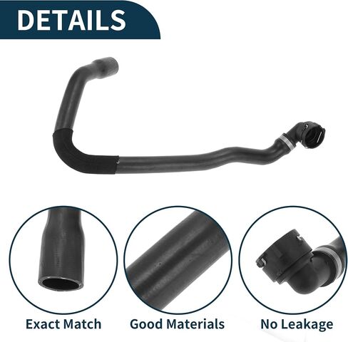 Radiator Top Hose for Land Rover Range Rover Evoque 2013-2020 Good Sealing No.LR032349 Upper Heater Hose Black 1 Pc in Saudi Arabia