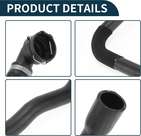 Radiator Top Hose for Land Rover Range Rover Evoque 2013-2020 Good Sealing No.LR032349 Upper Heater Hose Black 1 Pc in Saudi Arabia