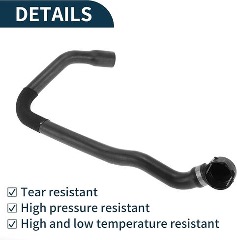 Radiator Top Hose for Land Rover Range Rover Evoque 2013-2020 Good Sealing No.LR032349 Upper Heater Hose Black 1 Pc in Saudi Arabia