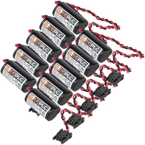 بطارية استبدال LCPLC-707-Mitsubishi B9670MC ، A6BAT-MRBAT ، MR-JBAT-3.6V ، 2100MAH بطارية Lithium PLC غير القابلة للتشغيل لآلات تجميع المصنع الآلية ، وركوب الملاط ، ومثبتات الإضاءة ، in Kuwait