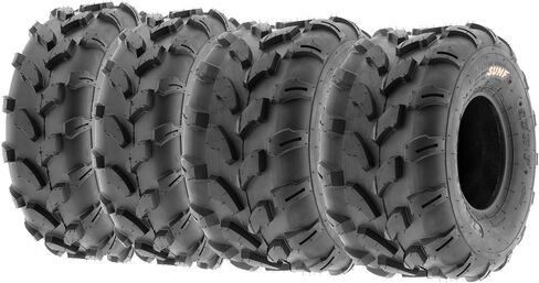 Set of 4 SunF A003 Off-Road 19x7-8 Front & 19x9.5-8 Rear ATV UTV Lawn-Mower Tires, 6 PR, Tubeless in Saudi Arabia