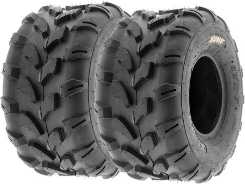 Set of 4 SunF A003 Off-Road 19x7-8 Front & 19x9.5-8 Rear ATV UTV Lawn-Mower Tires, 6 PR, Tubeless in Saudi Arabia