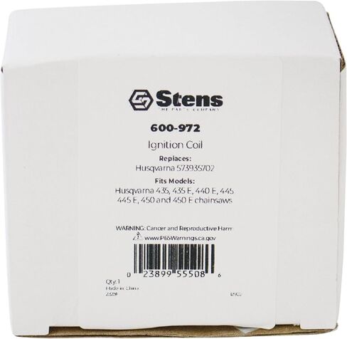 Stens 600-972 ملف الإشعال متوافق مع/استبدال Husqvarna 435 ، 435 E ، 440 E ، 445 ، 445 E ، 450 و 450 E Chainsaws 573935701 ، 573935702 in Saudi Arabia