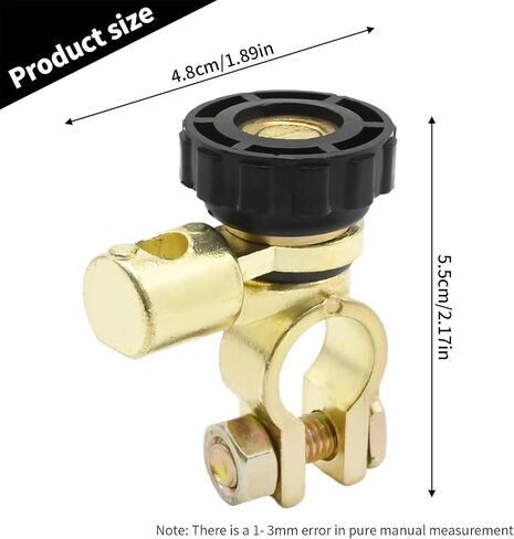 Battery Master Disconnect Cut Off Switch, 360 Degree Top Post 6V 12V 24V Negative Post Battery Saver, Car Battery Power Shut Off Isolator for Marine Boat Car in Saudi Arabia