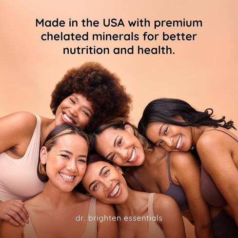 Dr. Brighten Magnesium Plus (as Magnesium Bi-glyncinate) - Beneficial in Maintaining a Healthy Mood, Sleep, Hormone Balance and Reducing Symptoms of PMS and Menstrual Cramps in Kuwait