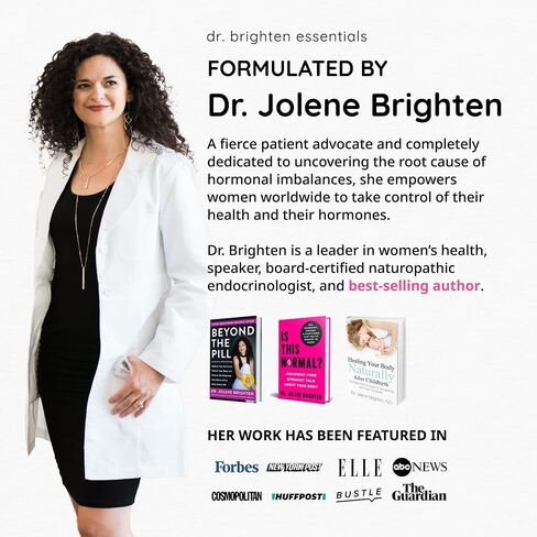 Dr. Brighten Magnesium Plus (as Magnesium Bi-glyncinate) - Beneficial in Maintaining a Healthy Mood, Sleep, Hormone Balance and Reducing Symptoms of PMS and Menstrual Cramps in Kuwait
