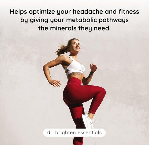 Dr. Brighten Magnesium Plus (as Magnesium Bi-glyncinate) - Beneficial in Maintaining a Healthy Mood, Sleep, Hormone Balance and Reducing Symptoms of PMS and Menstrual Cramps in Kuwait
