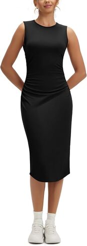 SHIRRED SHIRRED MIDI Tank Dress Cloud in Saudi Arabia