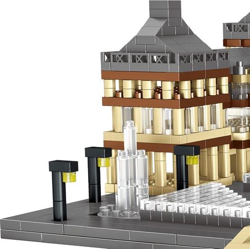 اليونان Santorini مع 3 أرقام صغيرة لبنات البناء (4310pcs) العالم الشهير الهندسة المعمارية التعليمية الطوب الصغير للأطفال البالغين in Kuwait