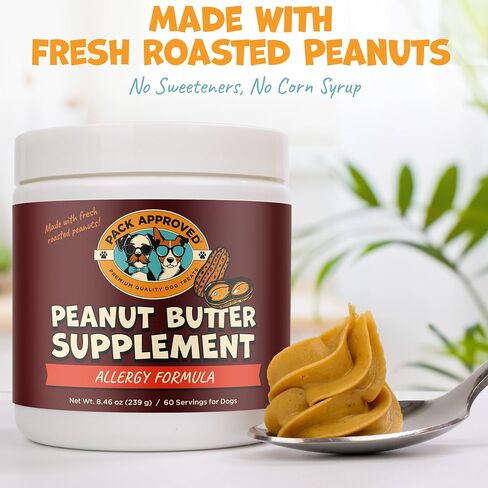 Dog Peanut Butter - with Ocean Kelp to Support Oral Care & Act as Dog Plaque and Tartar Remover - Lick Mat Treats for Bad Breath - Dental (8.46oz) in Saudi Arabia