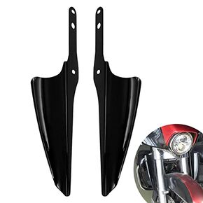 Motorcycle Fork Mount Wind Deflectors Fit for Harley Road King Street Glide Electra Glide FLHT FLHR FLHX 1995-2023 Black