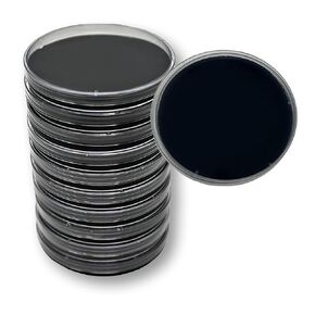 Malt Yeast Extract Agar Plates with Activated Charcoal (MYA) for Mushroom Cultivation and Science Fair Projects (10 Sterile Prepoured Petri Dishes)
