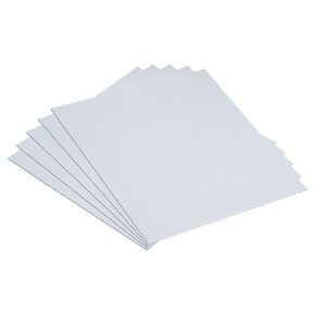 PATIKIL 5pcs Galvanized Steel Sheet, 18x8cm Galvanized Steel Plate Panels 0.5mm Thick Metal Timber Connector Sheet for Roof Flashing Fixing Repair Arts Crafts DIY Projects