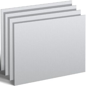 4 Pcs 9" x 12" Mild Steel Sheet Cold Rolled 18 Gauge Metal Plate 0.05 Inch (1.25mm) Thick Weldable Metal Sheets for Professional Industrial DIY Use, Smooth, Clean Surface Easy to Weld